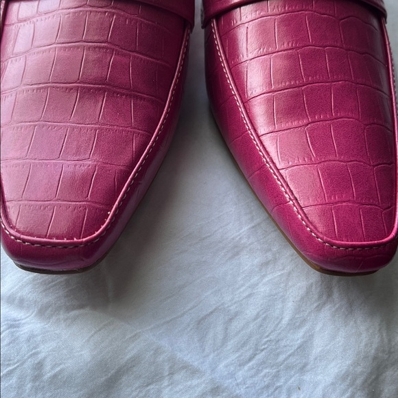 Kitten heel hot pink loafer style NWT sz 9.5 - Picture 11 of 13
